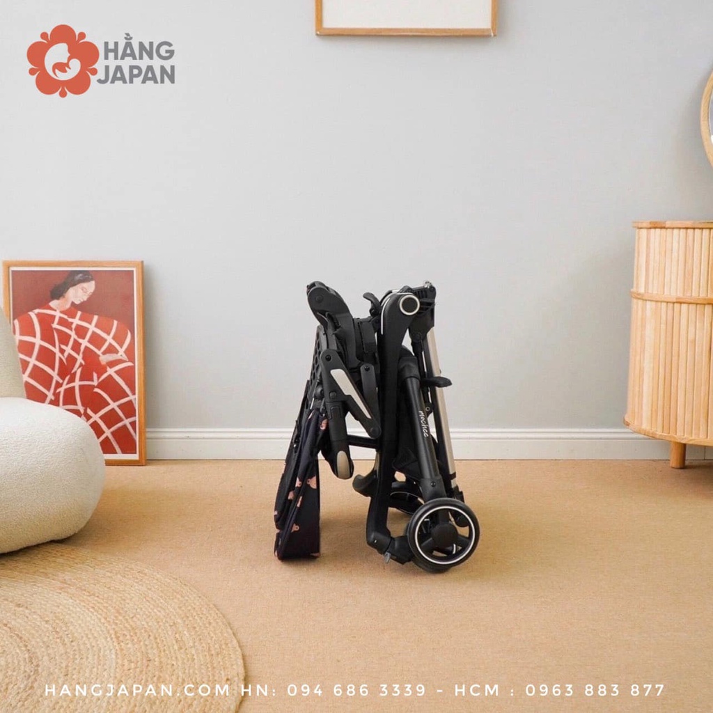 Xe đẩy gấp gọn 2 chiều cho bé Mochee travel, xe nôi trẻ em đa năng du lịch