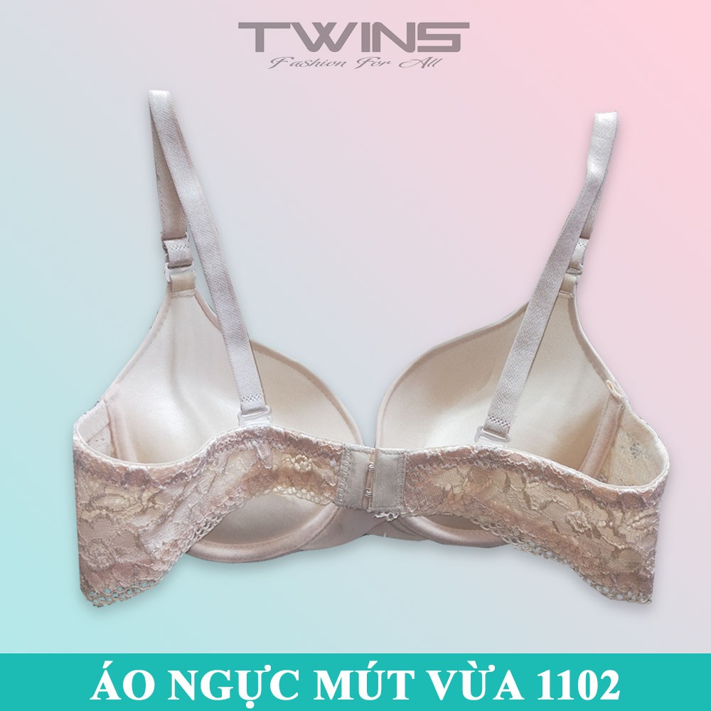 Áo ngực nữ có gọng nâng ngực tạo khe SD1102 trơn dây lưng ren cúp xéo mút vừa mềm mịn thoải mái size 34-36-38