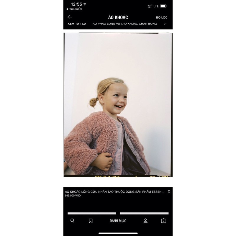 Áo khoác lông cừu zara