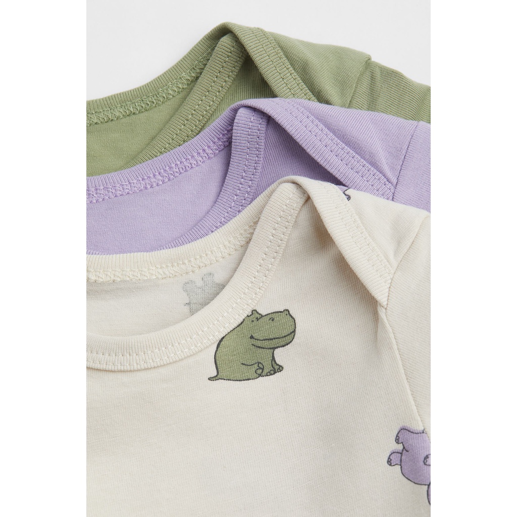 Set 3 chiếc Bodysuit tay ngắn cho bé