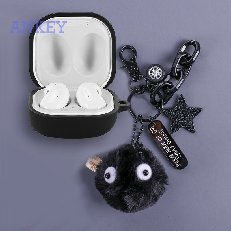 Case for Samsung Galaxy Buds Live Buds Pro Buds 2 Ốp hộp sạc tai nghe silicon có móc treo cho
