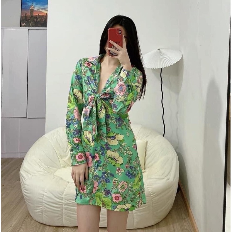 Váy hoa Zara auth | Size Xs