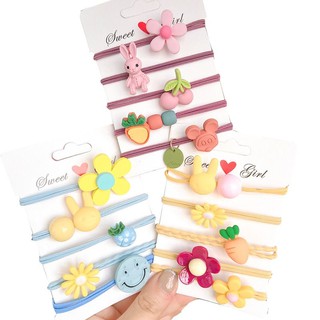 SET 5 CỘT TÓC DỄ THƯƠNG CHO BÉ HÌNH HOA