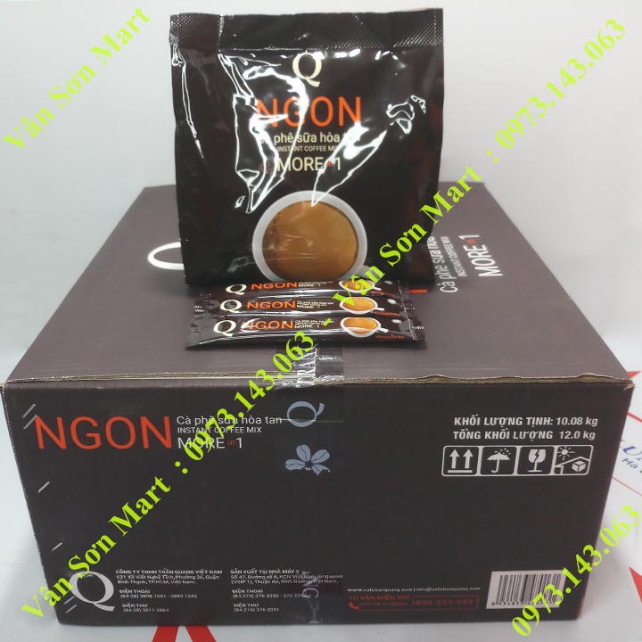 Thùng Cà phê sữa Ngon Trần Quang 21 bịch 480g (24 gói nhỏ * 20g)