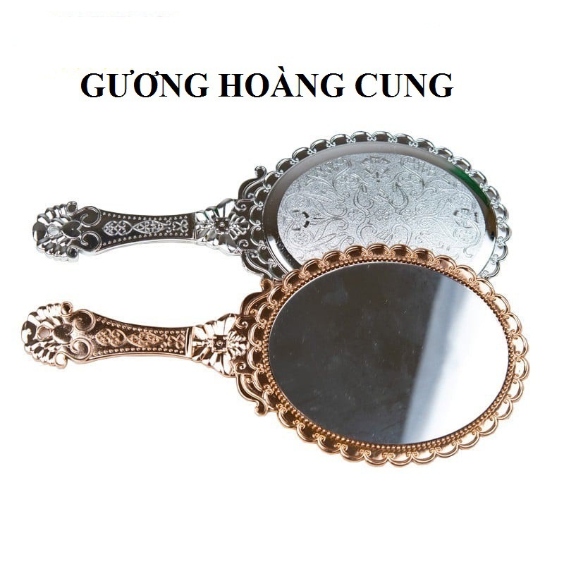 Gương Hoàng Cung Cầm Tay,Gương Công Chúa, Gương Soi Nhiều Màu (khách chọn màu ib shop)