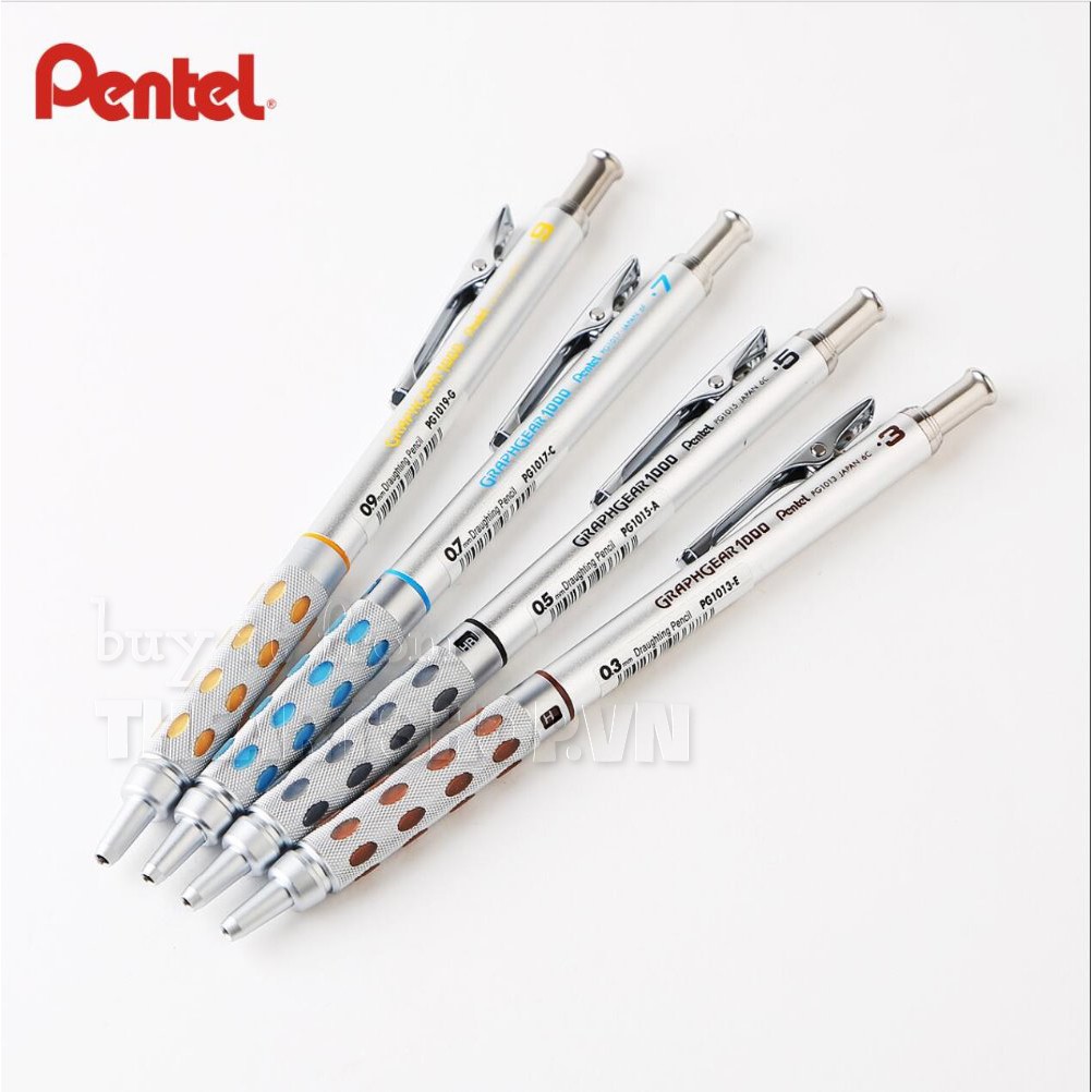 Chì Bấm Cơ Khí Pentel Graphgear 1000 THEARTSHOP