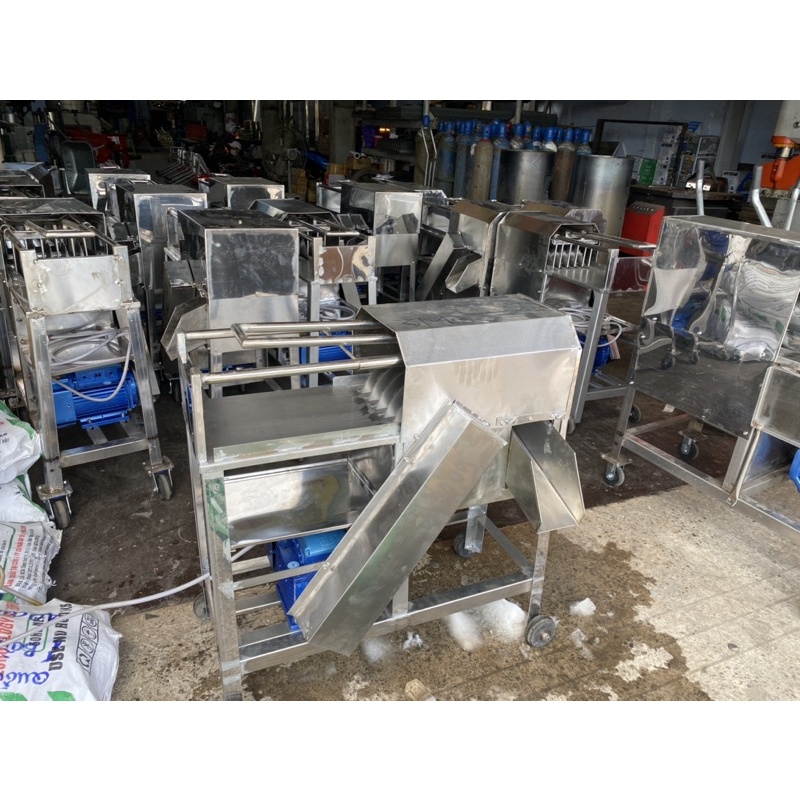 MÁY CẮT NƯỚC ĐÁ UỐNG BIA motor2hp (có tay kéo an toàn inox)