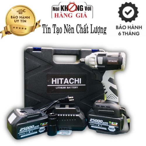 Máy Khoan Pin - Siết Bulong Hitachi 3 chức năng khoan bắn vít siết ốc, lõi đông k chổi than, sử dụng an toàn tiện lợi