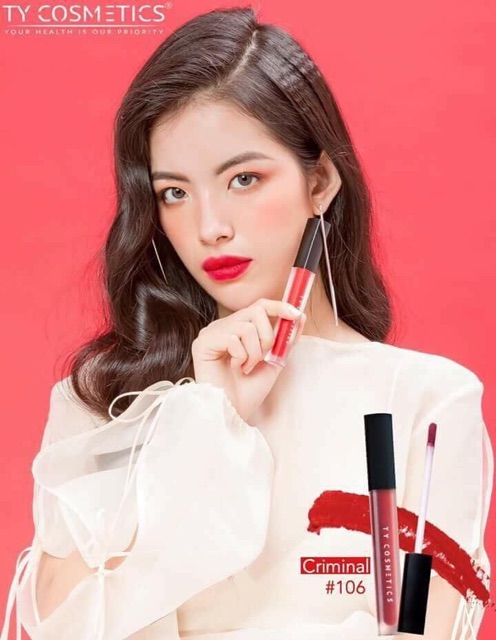 Son Kem Ty Cosmetics 3 Tone Đỏ Quyền Lực