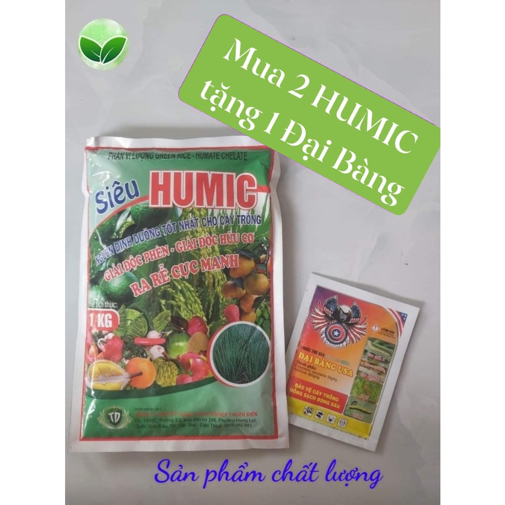 Phân bón hữu cơ - HUMIC (1kg) - SIÊU KÍCH RỄ cực mạnh, ra rễ cực nhanh