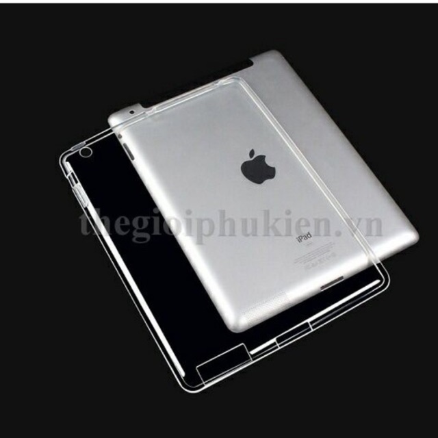 Ốp lưng dẻo silicon cho IPad 2/ 3/4 ( Trong suốt )