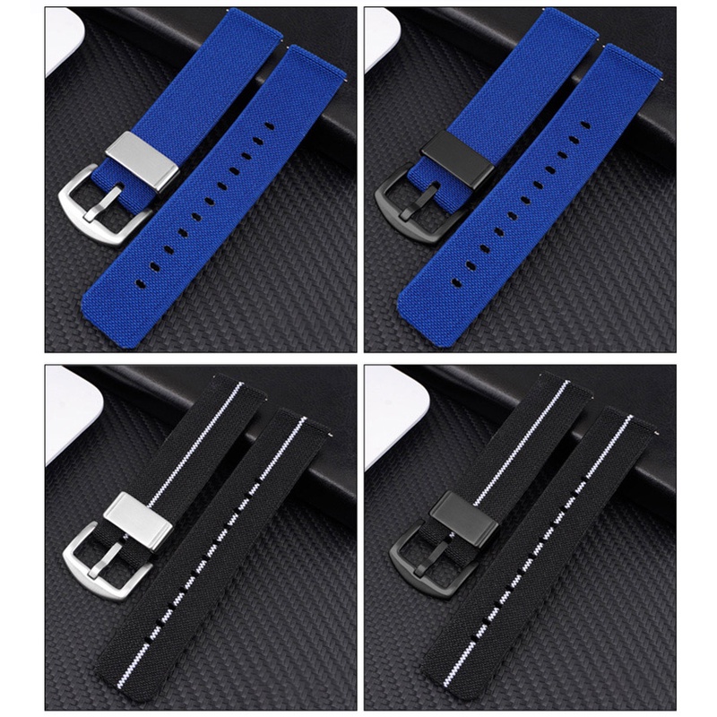 Dây Đeo Tay Nylon Nato 18mm 20mm 22mm 24mm Thao Tác Nhanh Dành Cho Nam