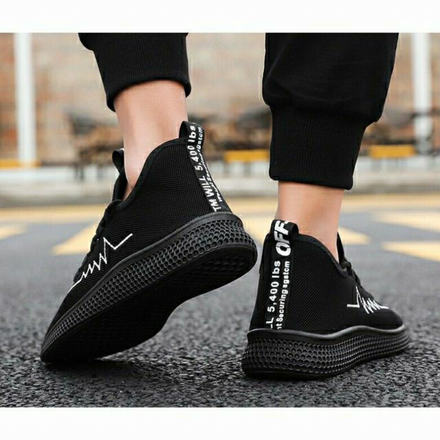 Giày thể thao nam màu đen phong cách trẻ trung năng động( bền- rẻ- đẹp- thời trang) | BigBuy360 - bigbuy360.vn