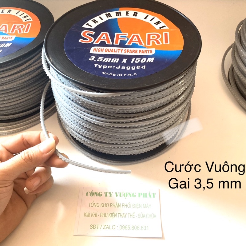 Cước Gai Cắt Cỏ SAFARI Nhật Bản, Phát Cỏ, Vụt Cỏ Loại 4.0 mm - 3.5 mm - 3.0 mm