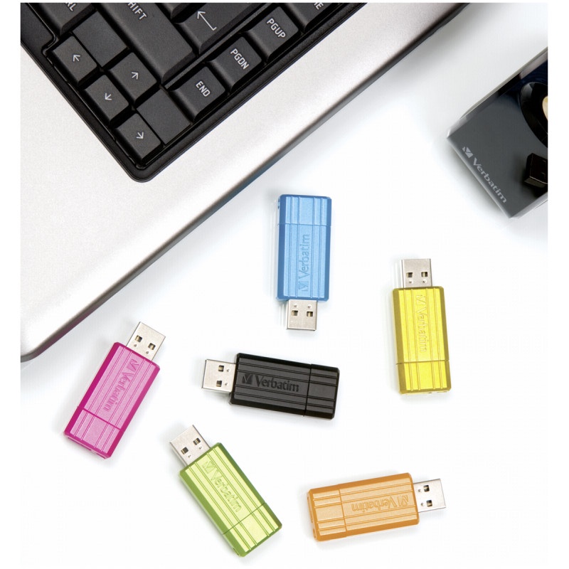 [HB GIFT] Quà khuyến mãi USB Verbatim STORE'N'GO PINSTRIPE USB DRIVE 16GB (nhiều màu)