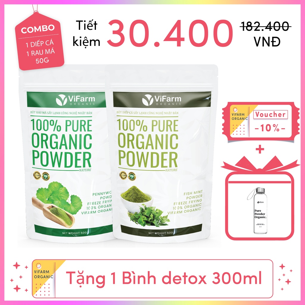 Bột Diếp Cá Nguyên Chất 100% 50g