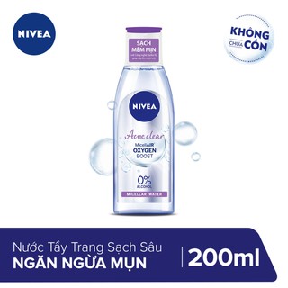 nước tẩy trang nivea cho da mụn 120ml
