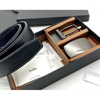 Set thắt lưng  nam 2 mặt Co@ch da thật