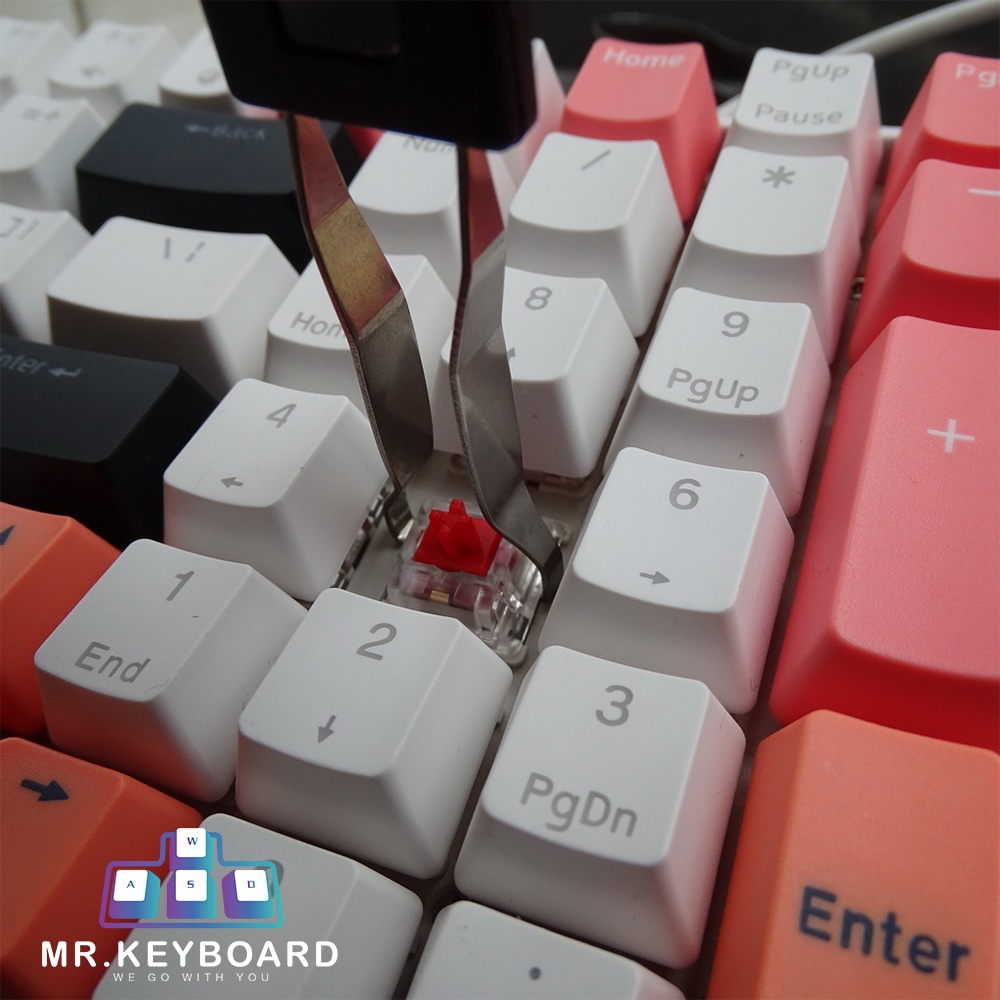 - Dụng cụ tháo keycaps, switch đa năng 2in1