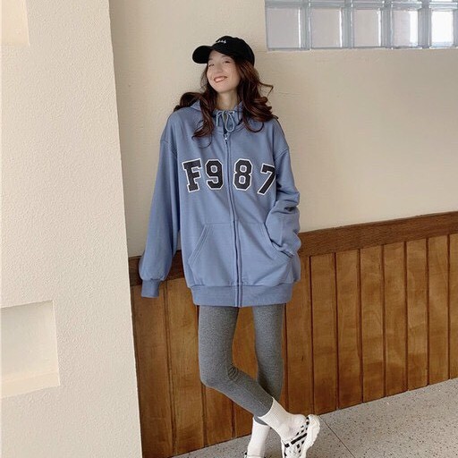 Áo Nữ, Áo Khoác Nữ F9 Chất Nỉ Phối Mũ Siêu Xinh Siêu Hot | BigBuy360 - bigbuy360.vn