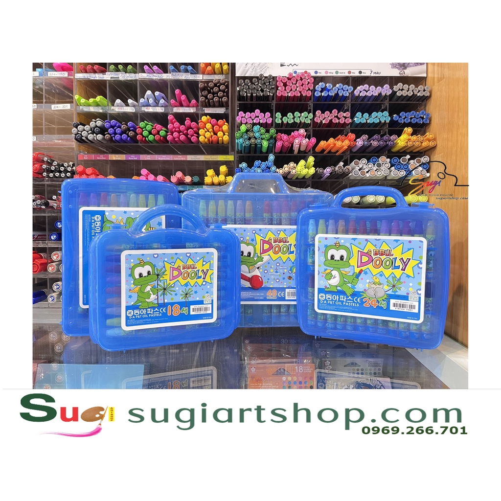 Bút Sáp Dầu 24/ 36/ 48 Màu  Dooly Hàn Quốc -