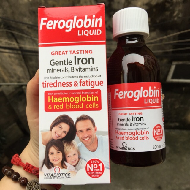 Sắt dạng nước Feroglobin 200ml (Anh Quốc)