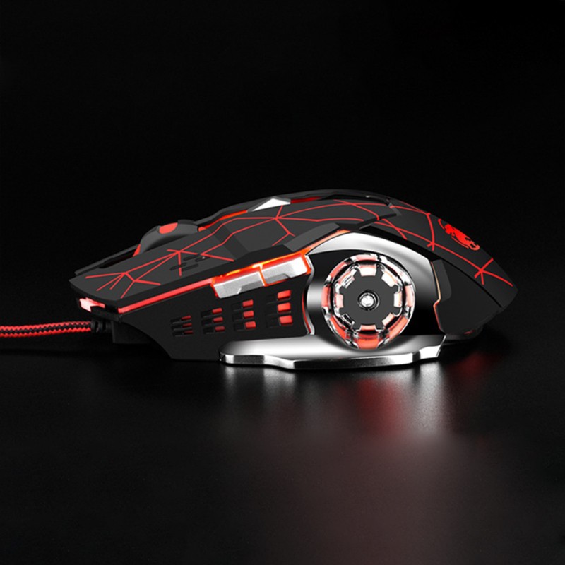 Professional Wired Gaming Mouse 4000DPI Mute Computer Mechanical Mouse with RGB