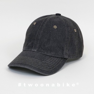 Nón lưỡi trai wash xám - #twoonabike minimal cap