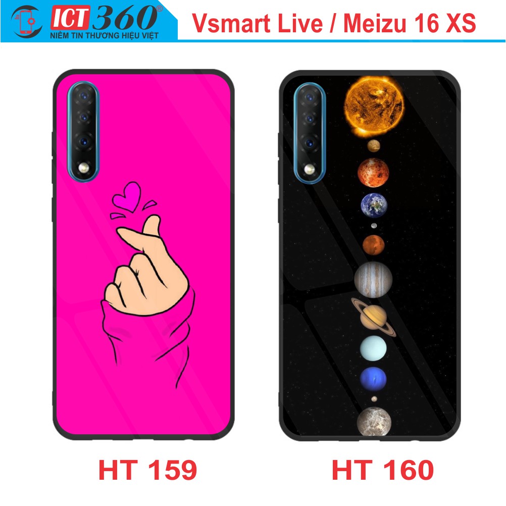 Ốp Lưng Kính  VSMART LIVE/ MEIZU 16 XS  - In Theo Yêu Cầu - Hình 3D