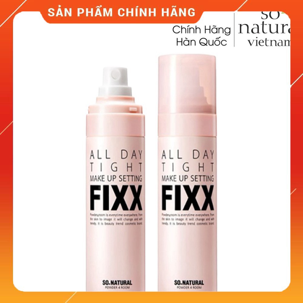 [CHÍNH HÃNG] Xịt Khóa Nền Trang Điểm So Natural All Day Tight Make Up Setting Fixx 75ml | BigBuy360 - bigbuy360.vn