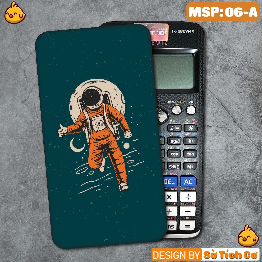 Miếng decal dán máy tính fx-570, fx-580, fx880, Casio, Vinacal,... Phi Hành Gia 3 MSP: 06