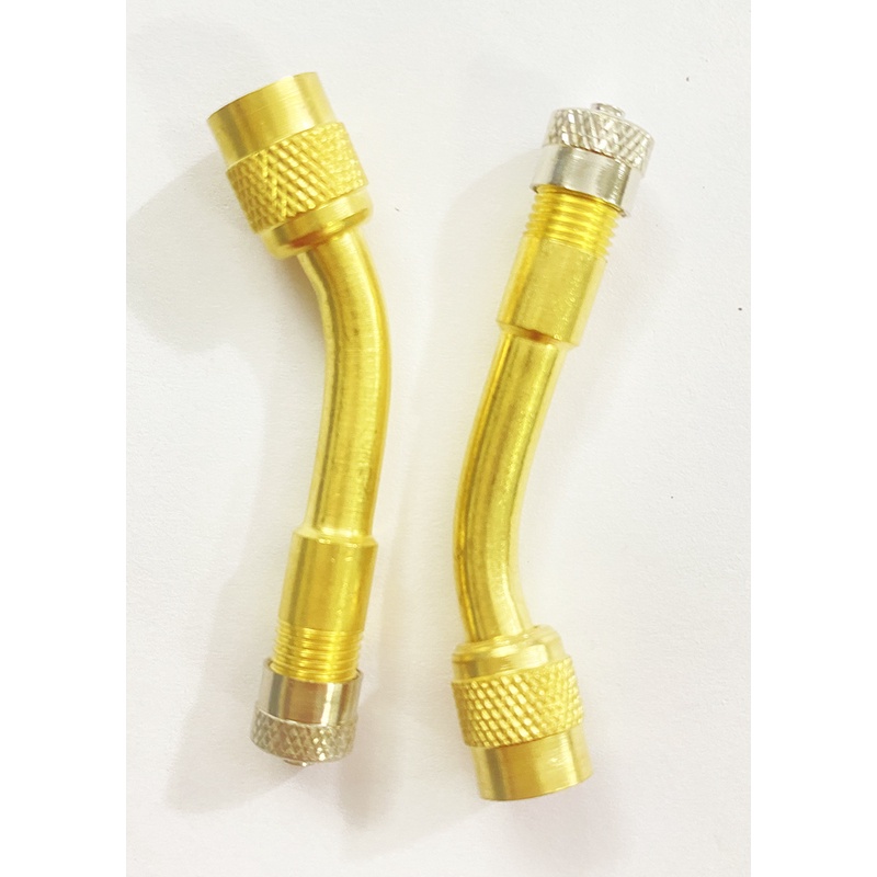 Van nối dài cong gập 135 Độ - MÃ 3- Đầu nối van dùng cho van lốp ôtô, xe máy bằng Đồng cứng, khỏe, bộ chuyển đổi mở rộng