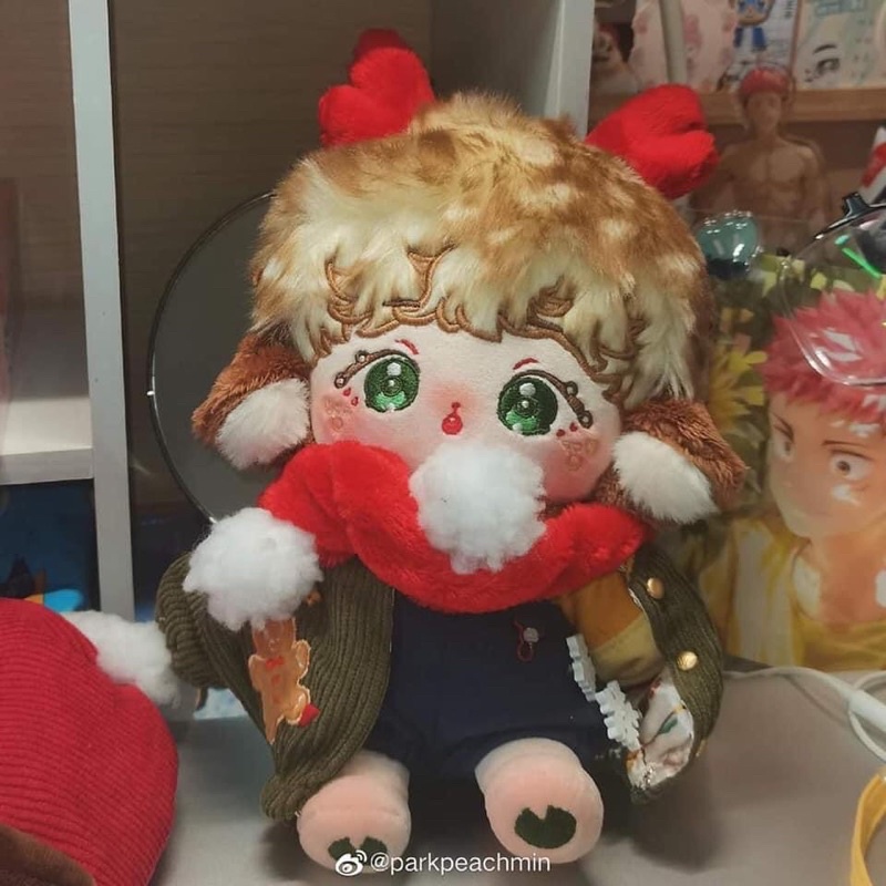 Phấn trang điểm kèm cọ đánh má hồng cho búp bê - Phụ kiện Doll 10cm,15cm,20cm