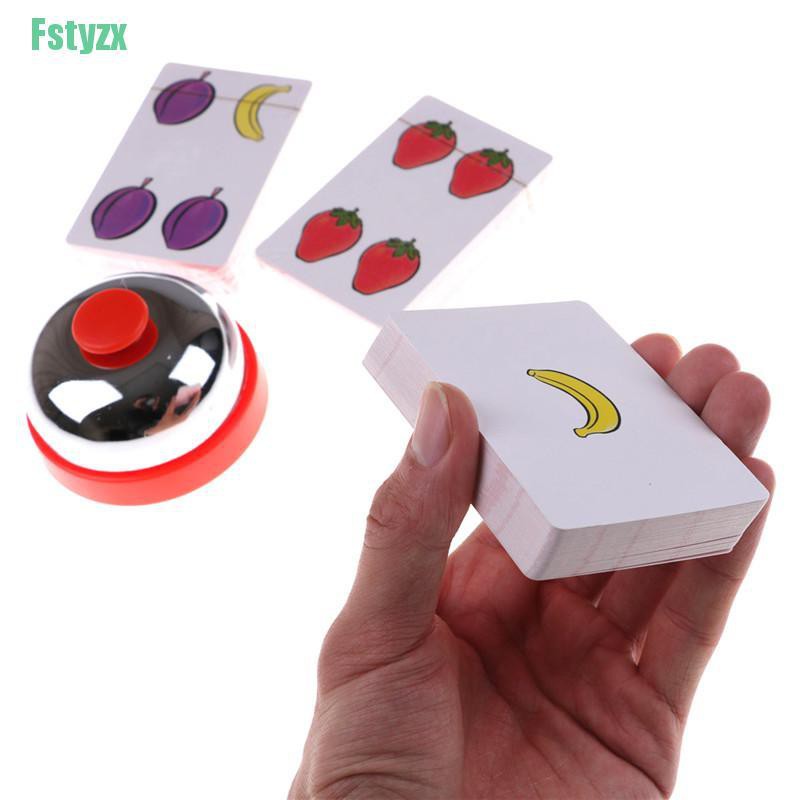 fstyzx Halli Galli Board Game 2-6 Players Cards Game For Party/Family/Friends Easy To Play