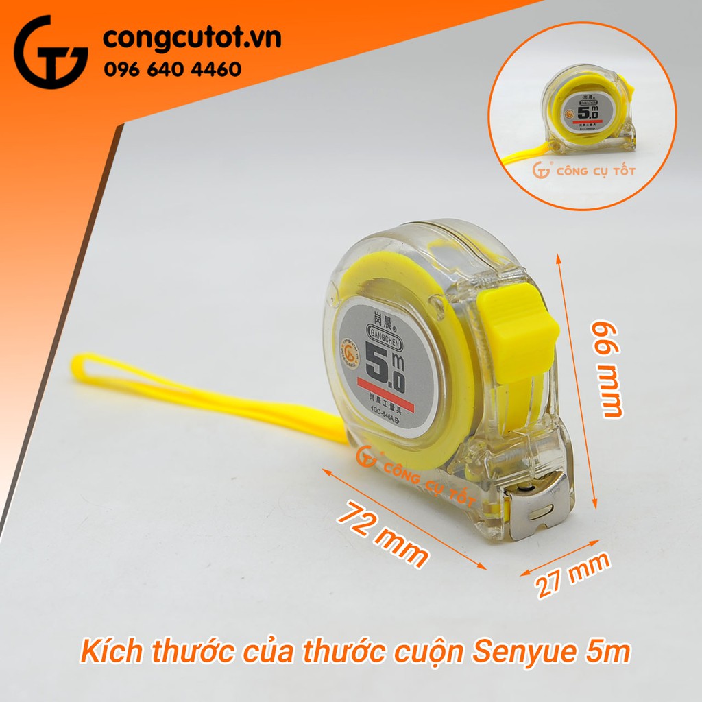 Thước cuộn 5m thép lỗ