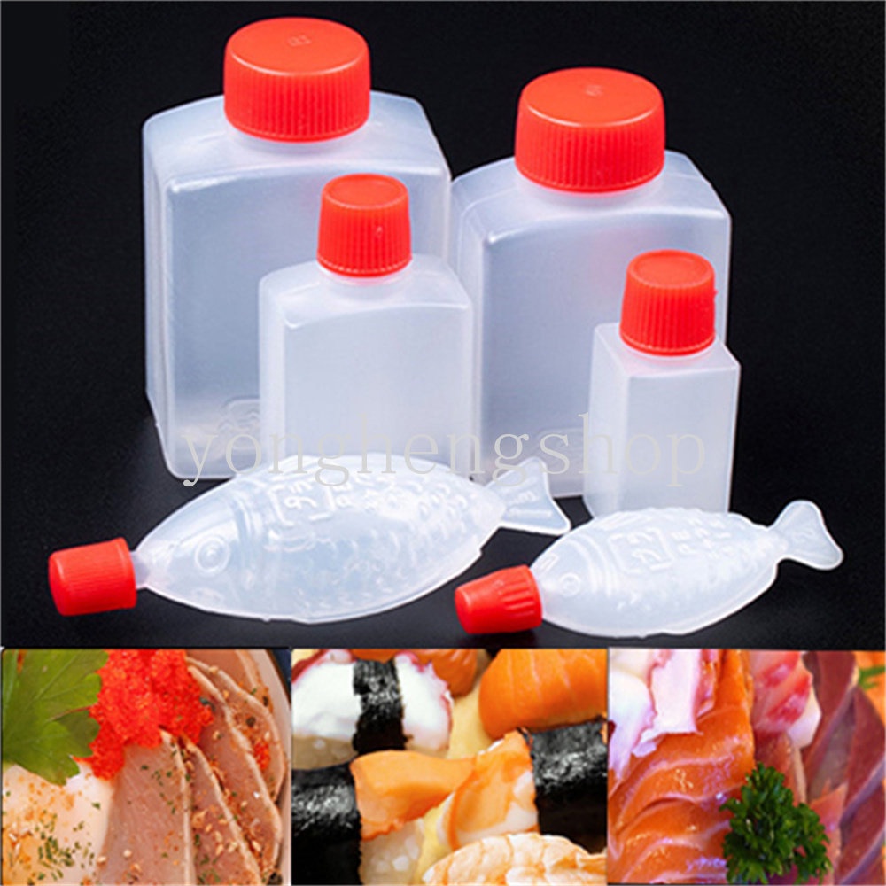 Set 3 Bình Đựng Nước Sốt, Giấm Hình Con Cá Mini