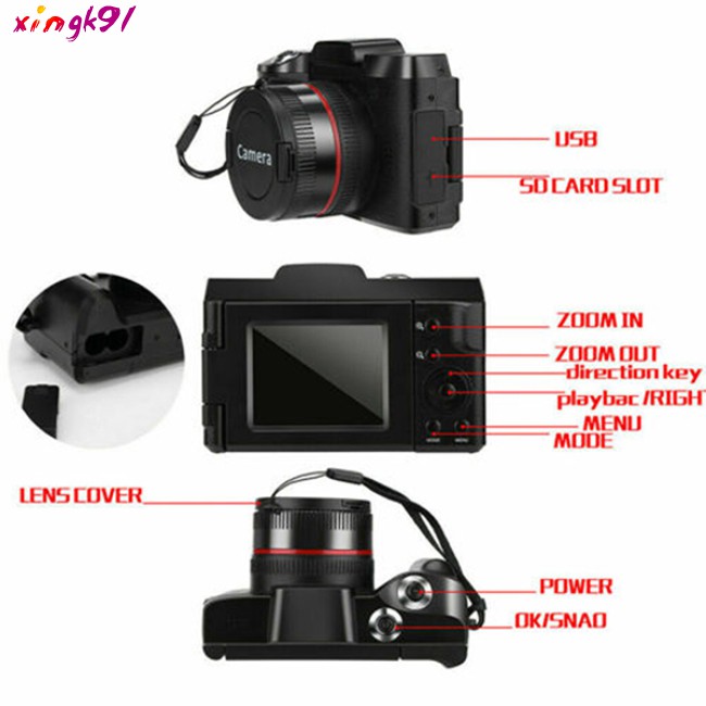 XI Digital Full HD 16x Digital Camera Professional Video Camcorder Vlogging Camera