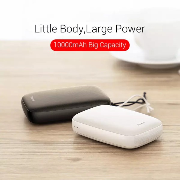 Pin sạc dự phòng Mini Baseus Q Portable 10000mAh cho Smartphone/ Tablet (2A, 37Wh, Fast Charge Power Bank) - Chính hãng