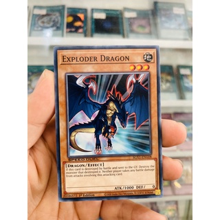 Thẻ bài yugioh! mã sgx1-eng08 - exploder dragon - common - 1st edition