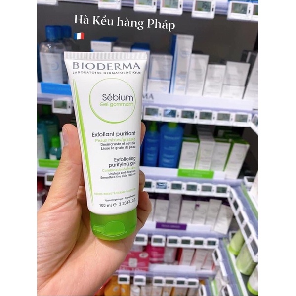 Tẩy da chết Pháp Bioderma Sebium Gel gommant 100ml