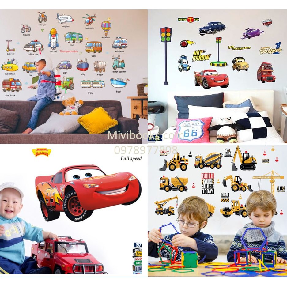 [GIÁ SỈ=LẺ] Decal dán tường Ô Tô