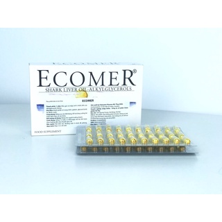 Ecomer Alkyl Grycerols -  Tăng cường miễn dịch, Nâng cao đề kháng - Hộp 60 viên
