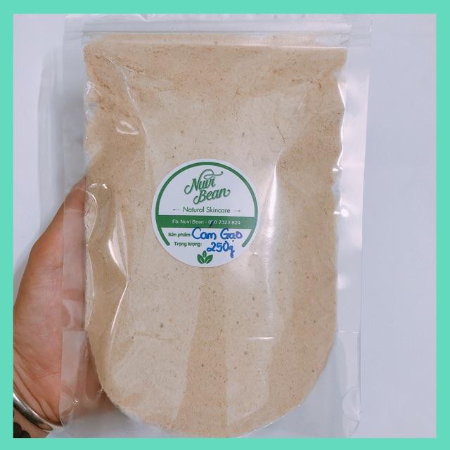 Túi 250g Bột tắm trắng cám gạo handmade - tẩy da chết body (Đảm bảo nguyên chất 100%)