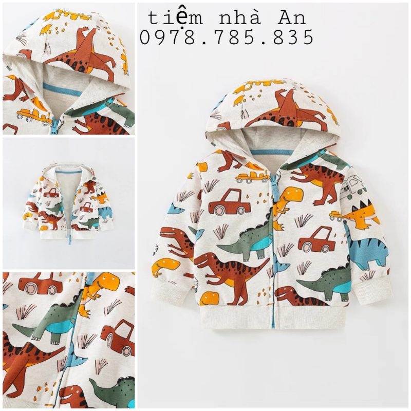 áo khoác cho bé , áo khoác em bé , áo khủng long cho bé , hãng malwee chất nỉ , áo hoodie dày dặn -tiệm nhà an