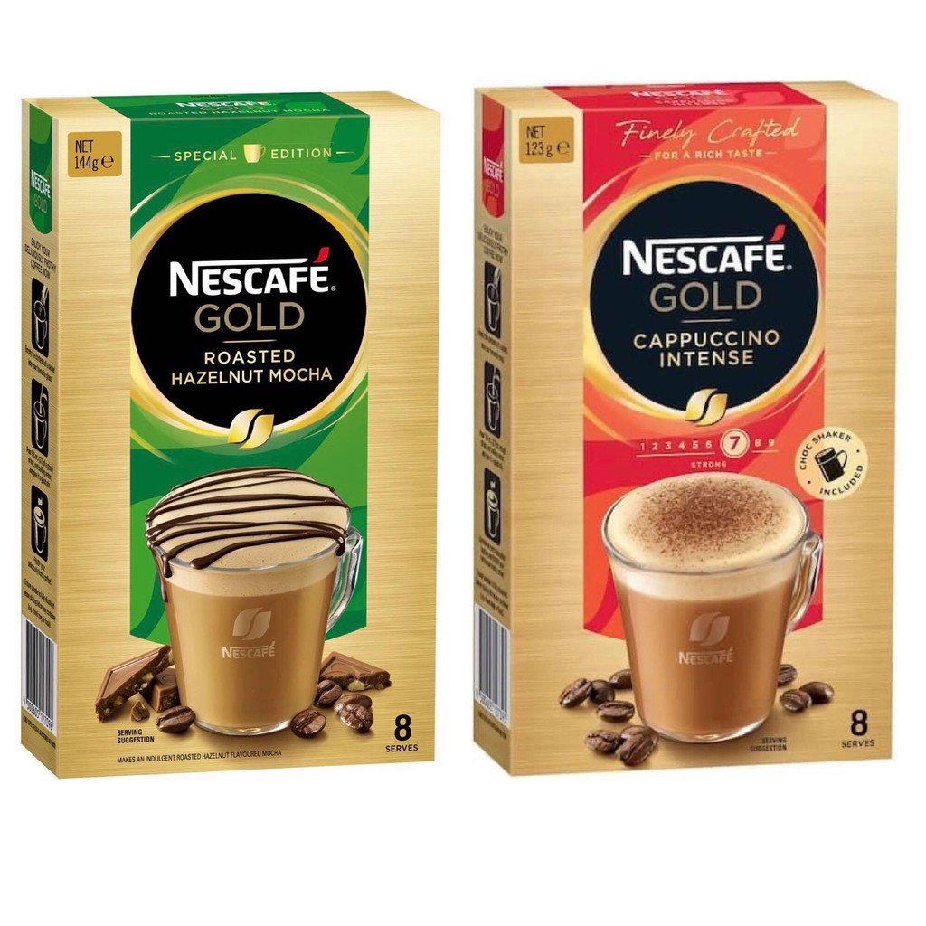 Cafe sữa bọt kem NESCAFE GOLD 8 gói - Úc | BigBuy360 - bigbuy360.vn