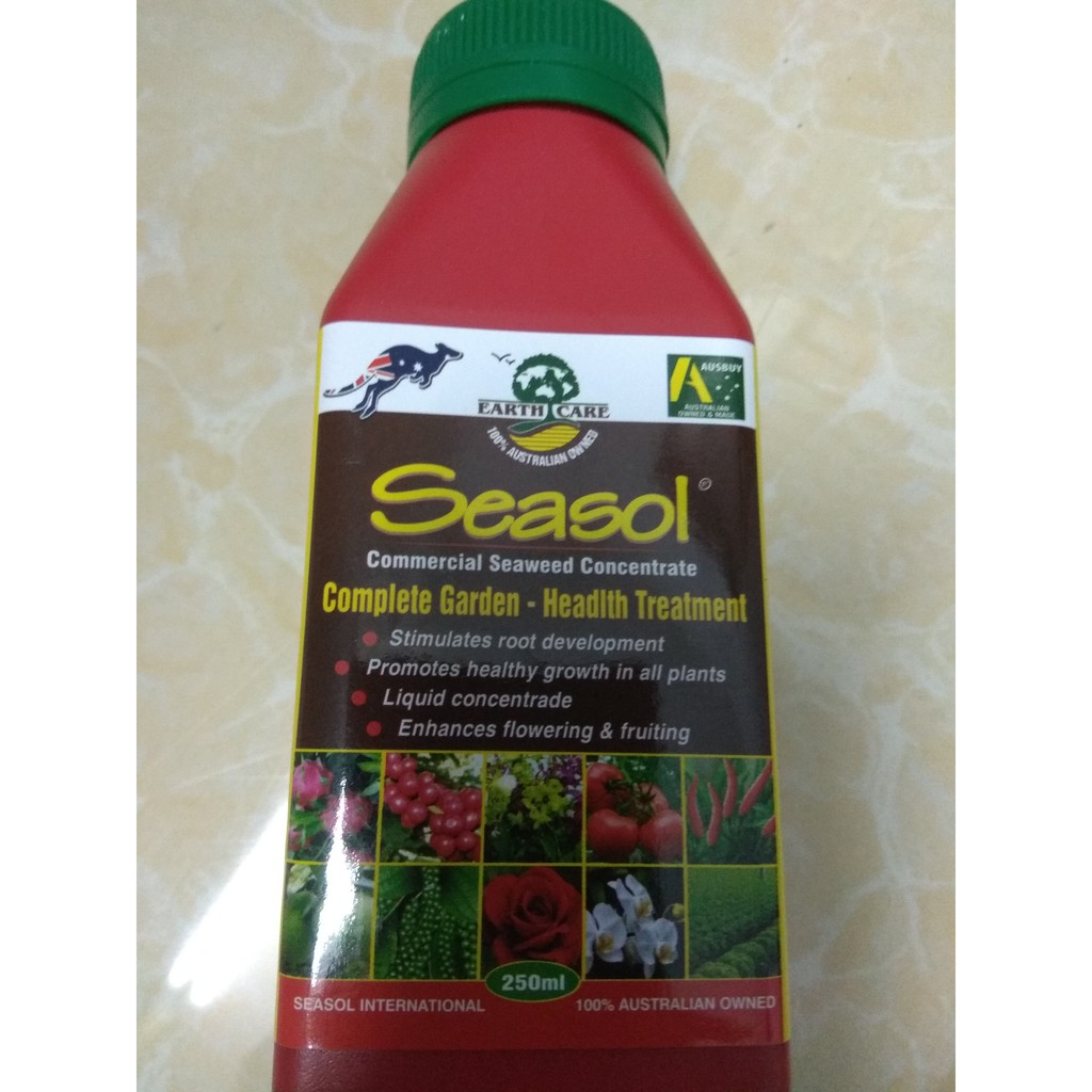 Phân bón lá đa trung vi lượng NK từ Úc SEASOL tốt rễ đẻ nhánh - chai 250ml