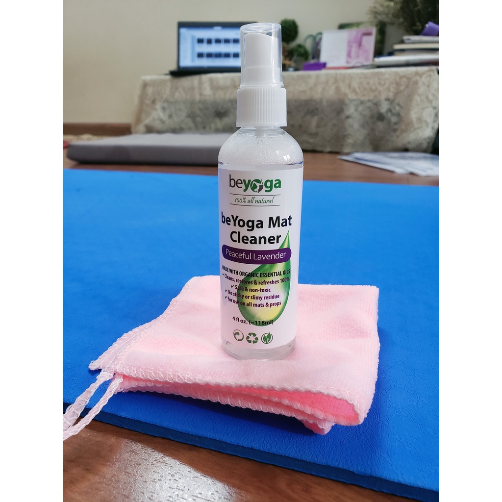 Nước Vệ Sinh Thảm Yoga, Chất làm sạch thảm Yoga, tinh dầu Oải hương, hãng beYoga Đài Loan