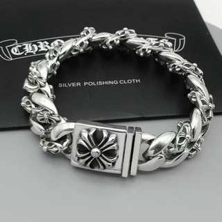  HÀNG SẴN VÒNG TAY CHROME HEART THÉP TITAN  CH-36 -Vòng titan Chrome heart bản lớn CH-36  Chrome heart bracelet 