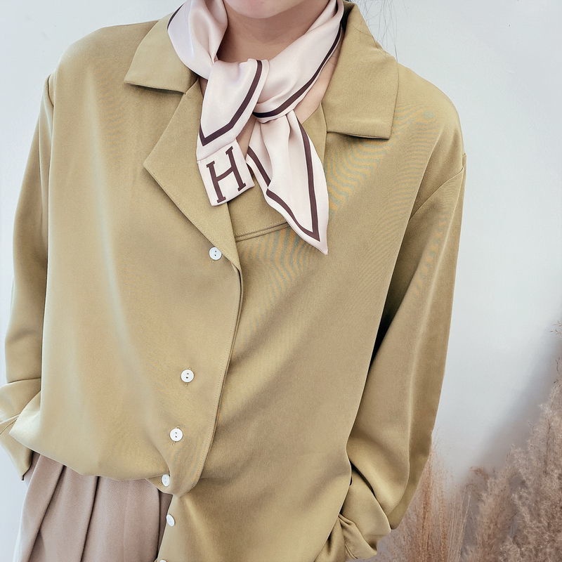 Khăn choàng GAVINBROWN chất liệu lụa tốt in hoa văn 2 mặt dễ phối y phục