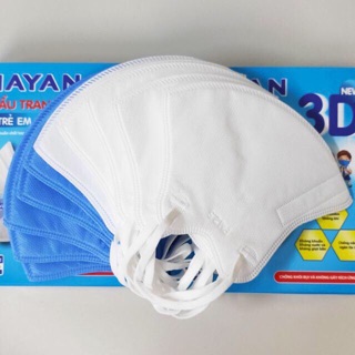 Khẩu Trang 3D Trẻ Em Mayan (hộp 10 chiếc)